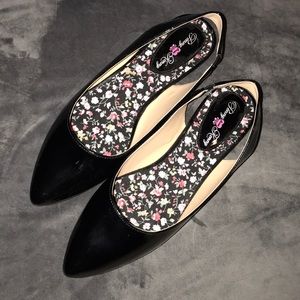 Black Dress Sling-back Flats